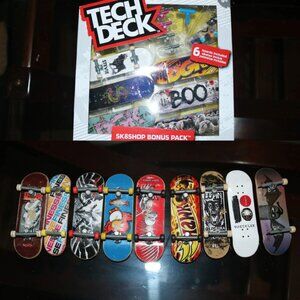 Tech Deck Bundle "Sk8shop Bonus Pack" DGK Tony Hawk Birdhouse Hot wheels